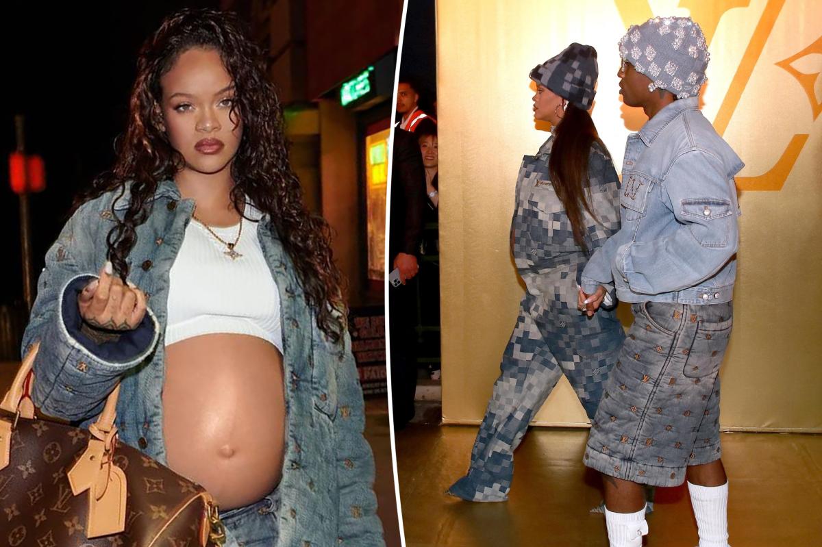 Pregnant Rihanna Bares Baby Bump In New Louis Vuitton Ad Campaign