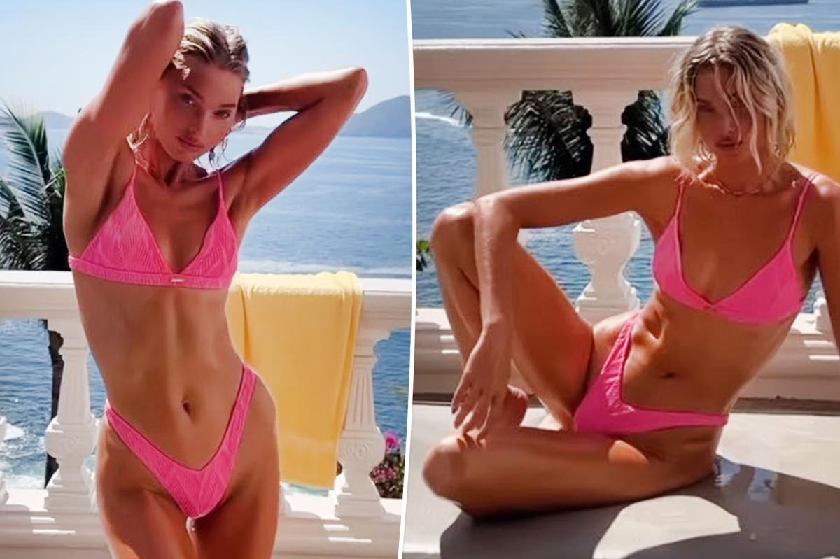 Elsa Hosk Flaunts Her ‘mom Bod In Hot Pink Bikini ‘still Got It Urban News Now 