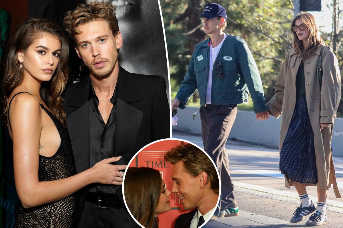 Kaia Gerber, Austin Butler can’t keep their hands off each other at ...