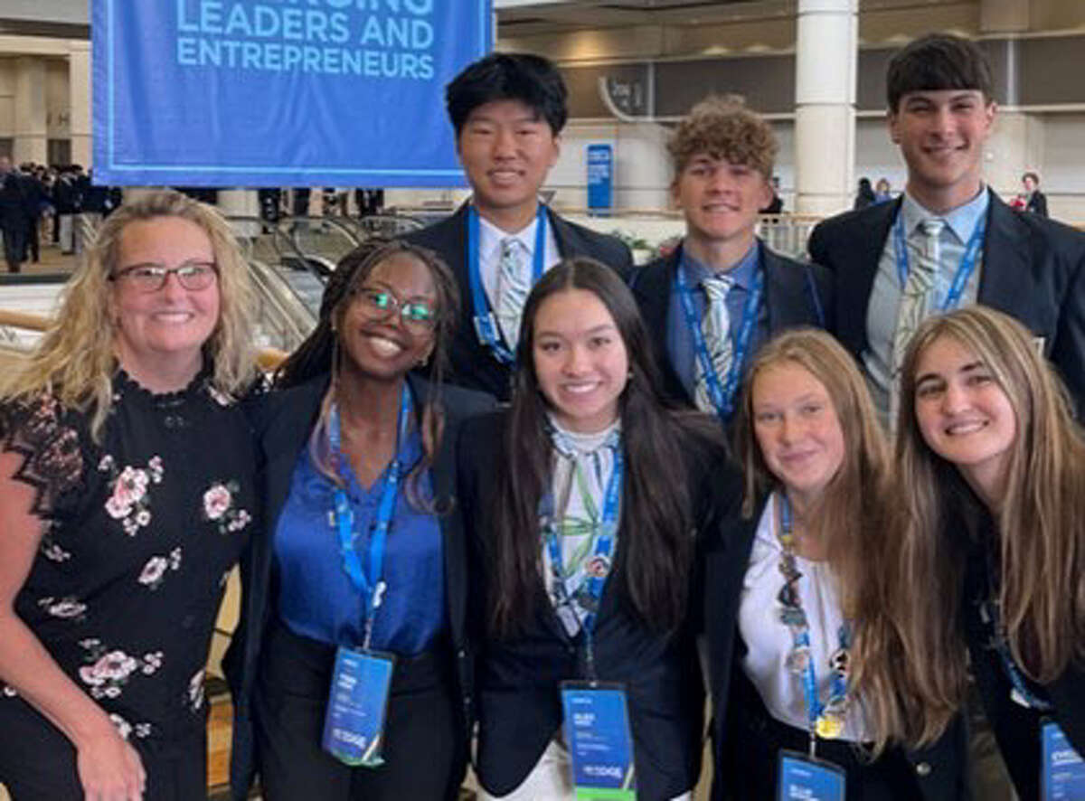 A total of 29 Dow High students represented Michigan DECA at the International Career Development Conference in Orlando, Florida, April 21-26. 