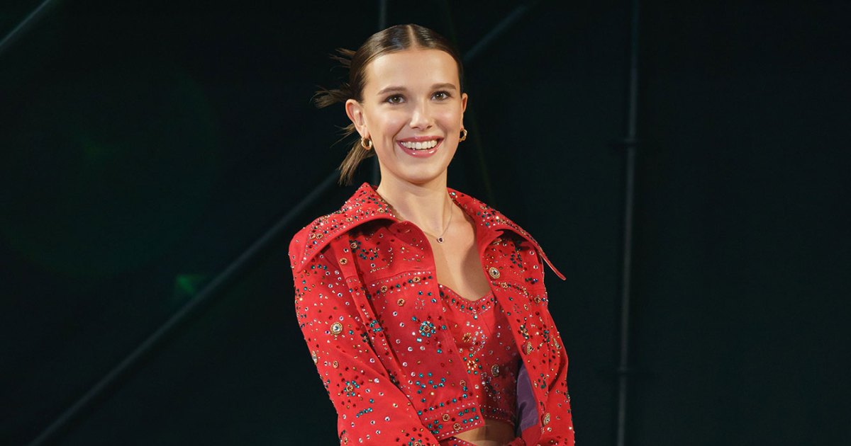 Millie Bobby Brown Shows Off Toned Legs in Sparkly Shorts at Osaka