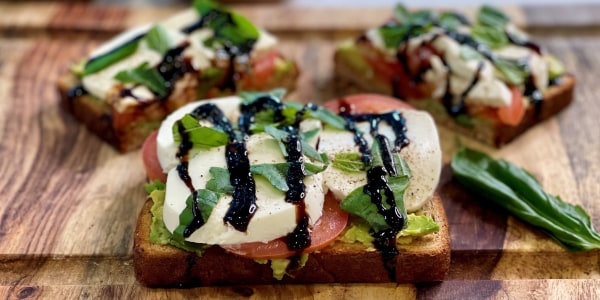 Avocado Caprese Toast