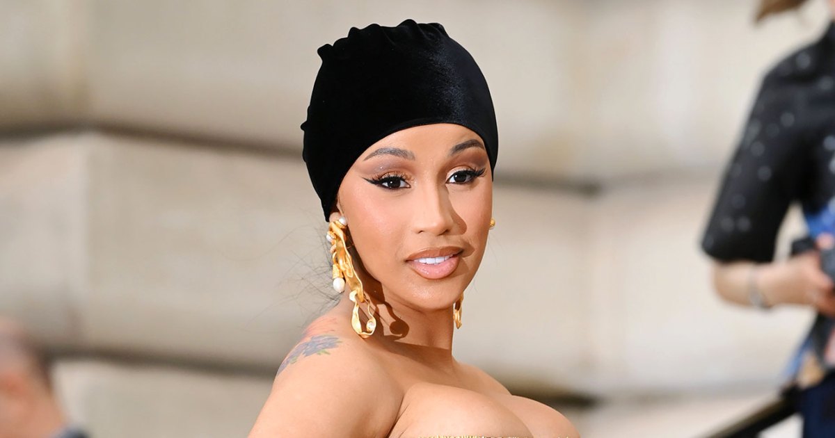 Cardi B Is A Walking Work Of Art In Waist-Cinching Gown At Schiaparelli ...