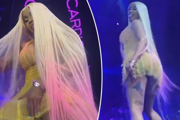 Commando Cardi B Lets Tampon String Hang Out During Performance | Urban ...