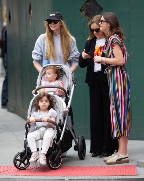 Sophie Turner with her kids in NYC