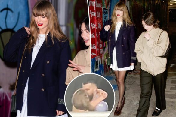 Taylor Swift has girls' night with Gracie Abrams in white dress, navy ...