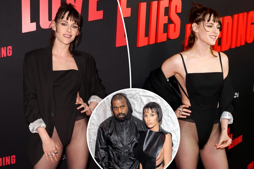 Kristen Stewart channels Bianca Censori in racy leotard at ‘Love Lies