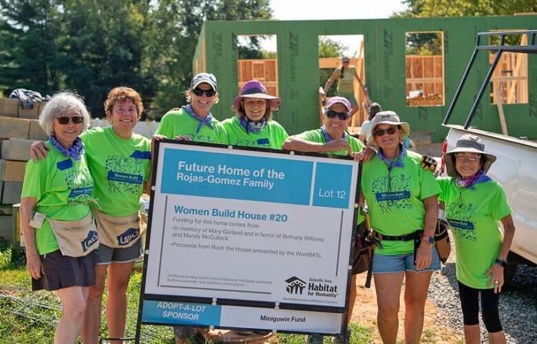 Habitat women build volunteers